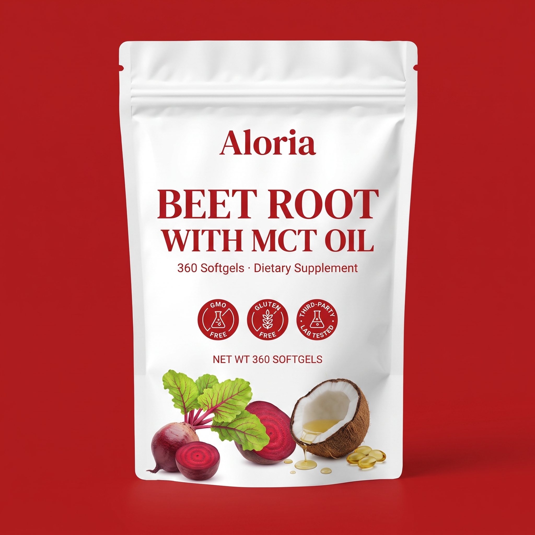 Aloria Beet Root with MCT Oil softgels